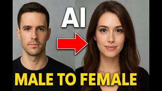 Male To Female Transformation Ai Gender Swap Filter, Before & After Face Change