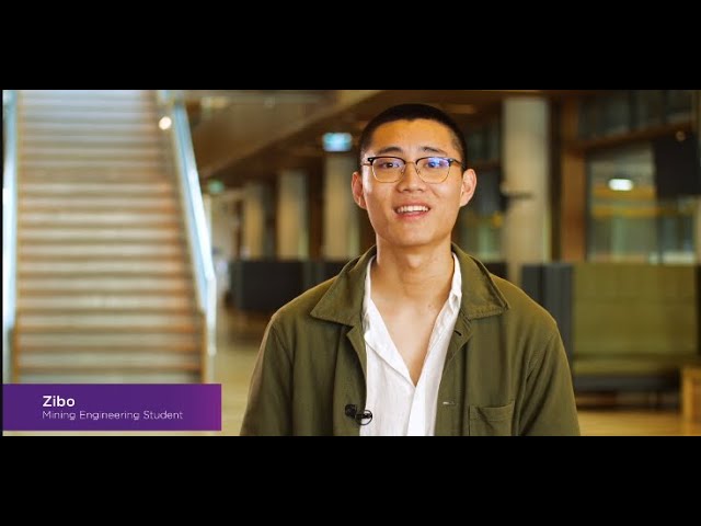 Watch Meet Zibo, a Mining Engineering student at UQ on YouTube.