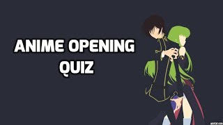 Anime Opening Quiz