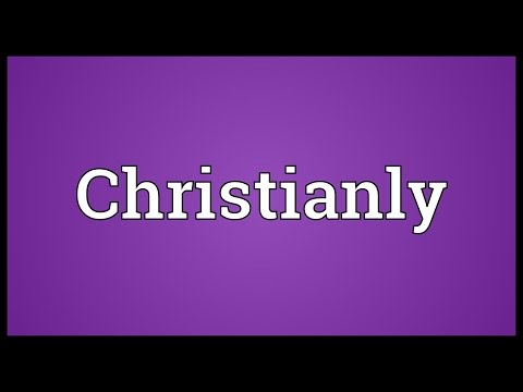 Header of Christianly