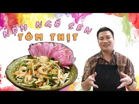 Cách làm gỏi tai heo ngó sen