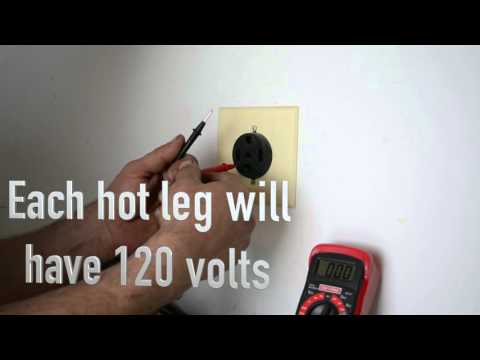 How to Check for Volts at a 120 and 220 Volt Outlets