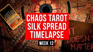 Chaos Tarot Silk Spread: Hand Embroidery Timelapse (Week 12)