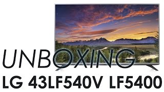 01. LG 43LF540V LF5400 HDTV unboxing