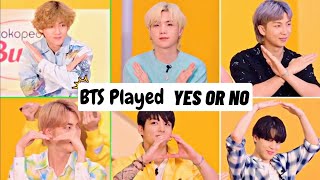 BTS Tokopedia Yes Or No Game | BTS variety show
