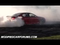 Red VT HSV Clubsport "HVAGO" friday burnout at Sydney POwercruise 2010