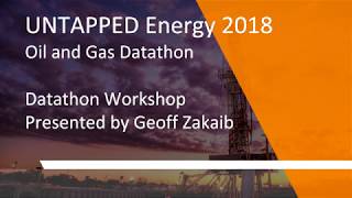 July 2018 Datathon Workshop Video