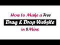 How to make a drag and drop website free