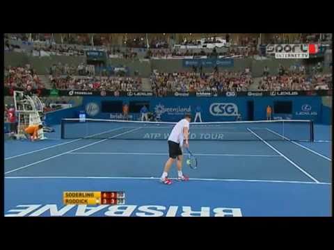 Söderling vs ロディック ATP Brisbane 2011 ハイライト+Trophy Ceremony