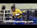 Full Intense Manny Pacquiao Workout - esnews boxing pacquiao vs algieri
