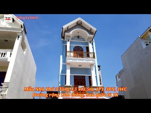 Mẫu Nhà Ống 3 Tầng Mái Thái "DT: 60.8m2 "Quá Đẹp Mọi người Nên Tham Khảo