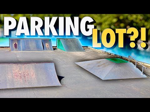 THE BEST PARKING LOT SKATE PARK?!