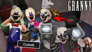 Mati and Boris destroys Evil nun and Rod in museum in Ice Scream 8 Outwitt Gameplay