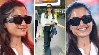 Rashmika Mandanna Looks Super Cute Spotted At Airport