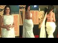Ayesha Singh Flaunts Her Gorgeous Back Side Look in White Saree At Jio MAMI Film Festival