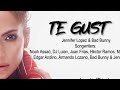 Jennifer Lopez & bad bunny - te guste (lyrics) video