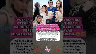 Zara Lepas Hijab Diduga Kecewa Atas Perselingkuhan Ridwan Kamil Dengan Lisa Mariana
