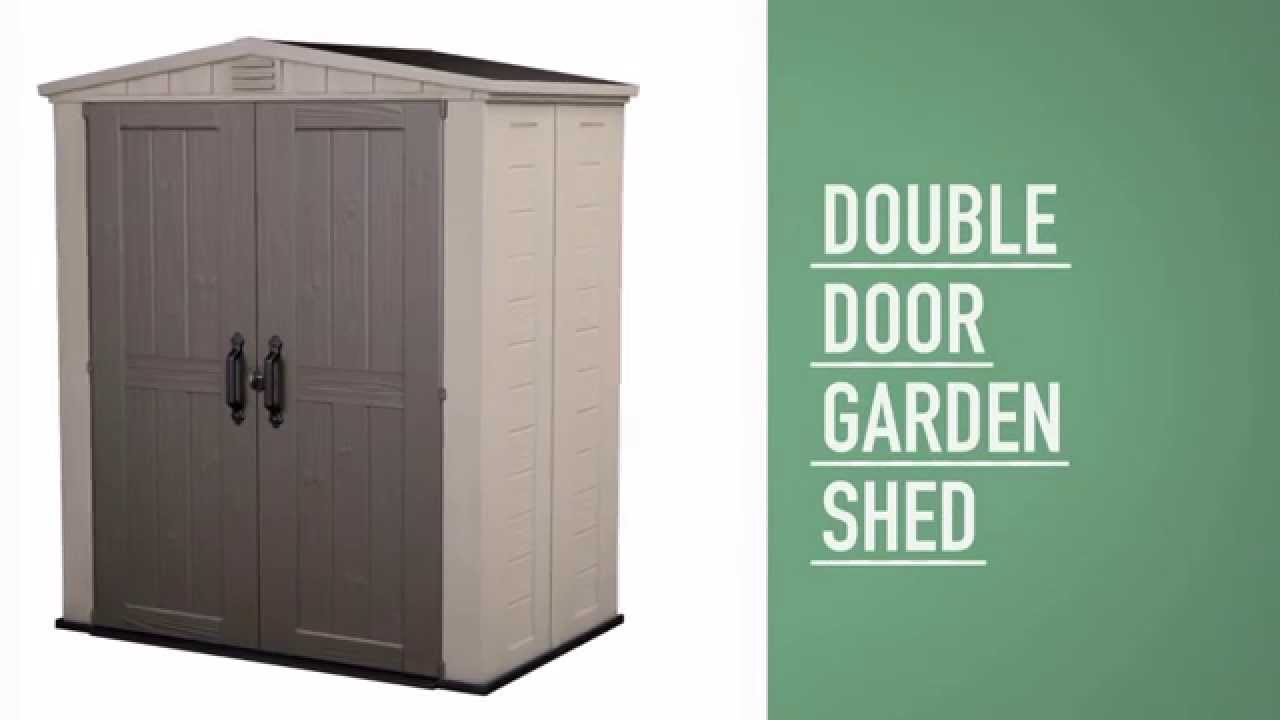 keter factor 6x3 shed - youtube
