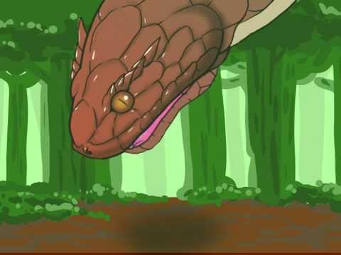 【Vore】 "The harpy is eaten by giant snake."【丸呑み】 - YouTube