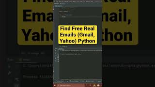 Find Free Real Emails Gmail, Yahoo Using Python