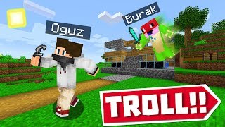 Mi̇necraft Ama Karadeni̇zli̇ Arkadaşimi Trolledi̇m