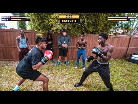 BOXING MY GIRLS, EX BOYFRIEND FOR $10,000 WAGER!! GUNS DOWN GLOVES UP BOXING TOURNAMENT CHALLENGE!!