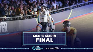 The powerful victory of Stefan Botticher in the Keirin Final! | UCI Track Champions League - Round 3