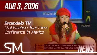 Shakira 2006 Escandalo Tv Oral Fixation Tour Press Conference In Mexico