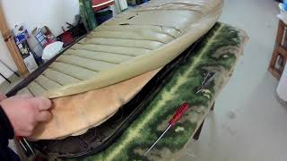 Mercedes W116 Rear Seat Renewal Genuine Leather Pt 1 Rückbankerneuerung Echtleder Teil 1