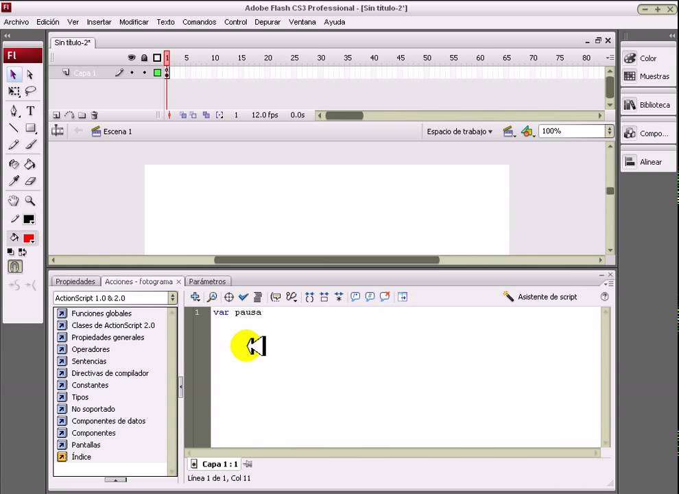 FLASH TUTORIAL SONIDO flash tutorial sonido: