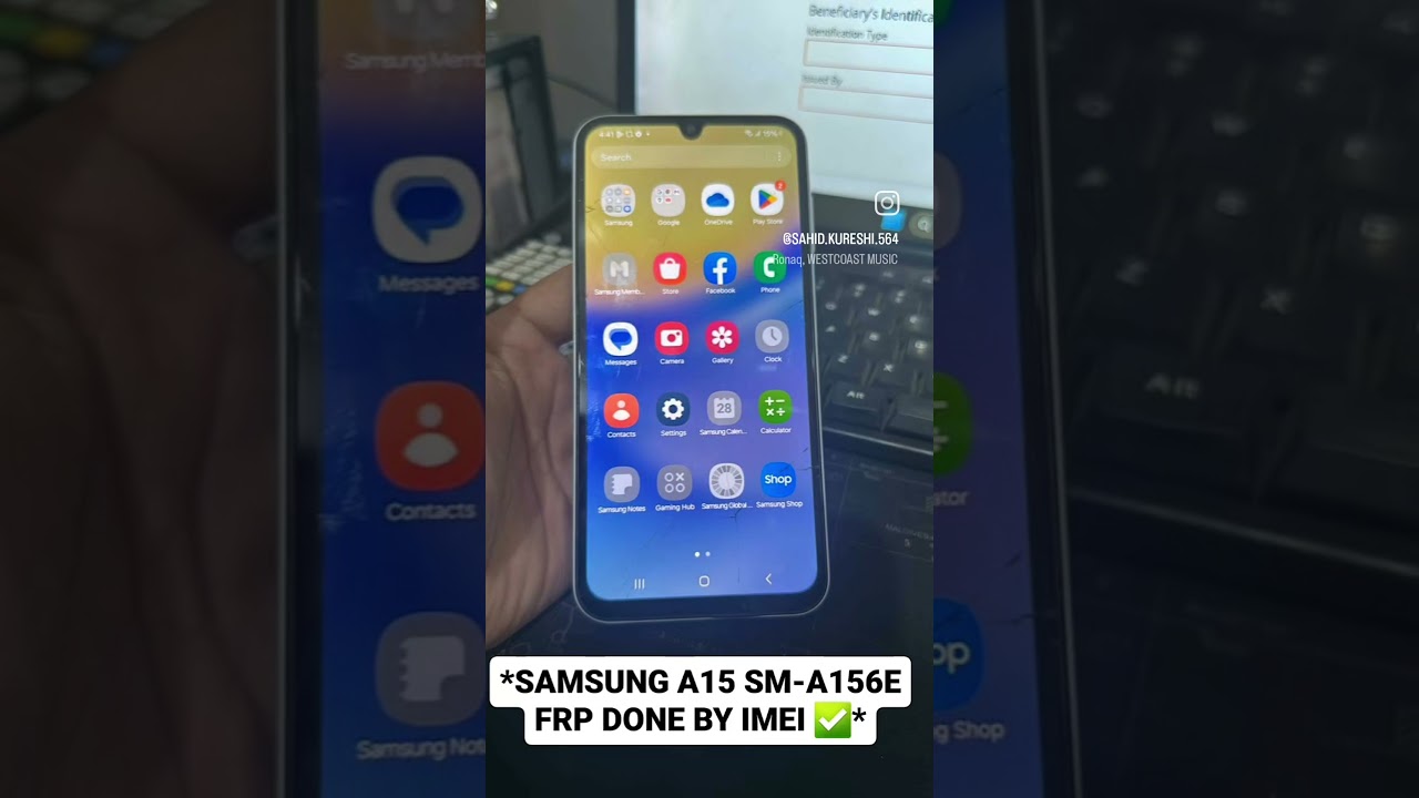 *SAMSUNG A15 SM-A156E FRP DONE BY IMEI ✅* *SAMSUNG A15 SM-A156E FRP DONE BY IMEI ✅*