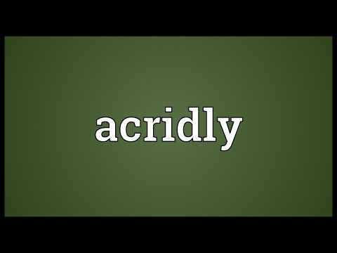 Header of acridly