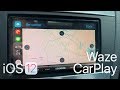 iOS 12 - Waze on Apple CarPlay