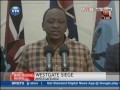 President Uhuru's Kenyatta issues a statement on the Westgate mall attack