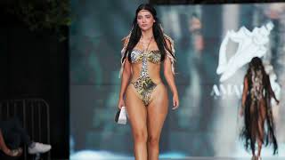 Camila Chica Breathtaking Slow Motion Walk In Amarotto Swimwear Miami Swim Week 2024