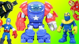 Marvel Captain America Space Command Armor with Thanos vs. Batman & Transformers