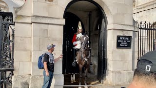 Man Asks Can I Touch It, The Guard's Horse Replies Neigh