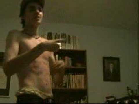 Sexy Twink Boy BV doing sexy dance shirtless for all to see