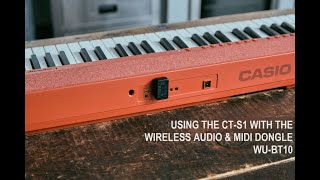 Using CT-S1 with the wireless AUDIO & MIDI WU-BT10 adapter