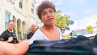 Most Wanted Brattiest Violent Spitting Karen Loses It When Cops Surprise Her With Cuffs