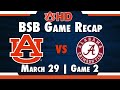 AUHD Game Recap: BSB vs Alabama Game 2