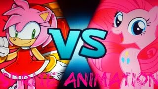 Amy Rose Vs Pinkie Pie Sprite Animation