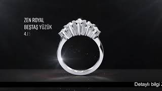 Zen Pirlanta Anneler Günü Royal Beştaş Yüzük