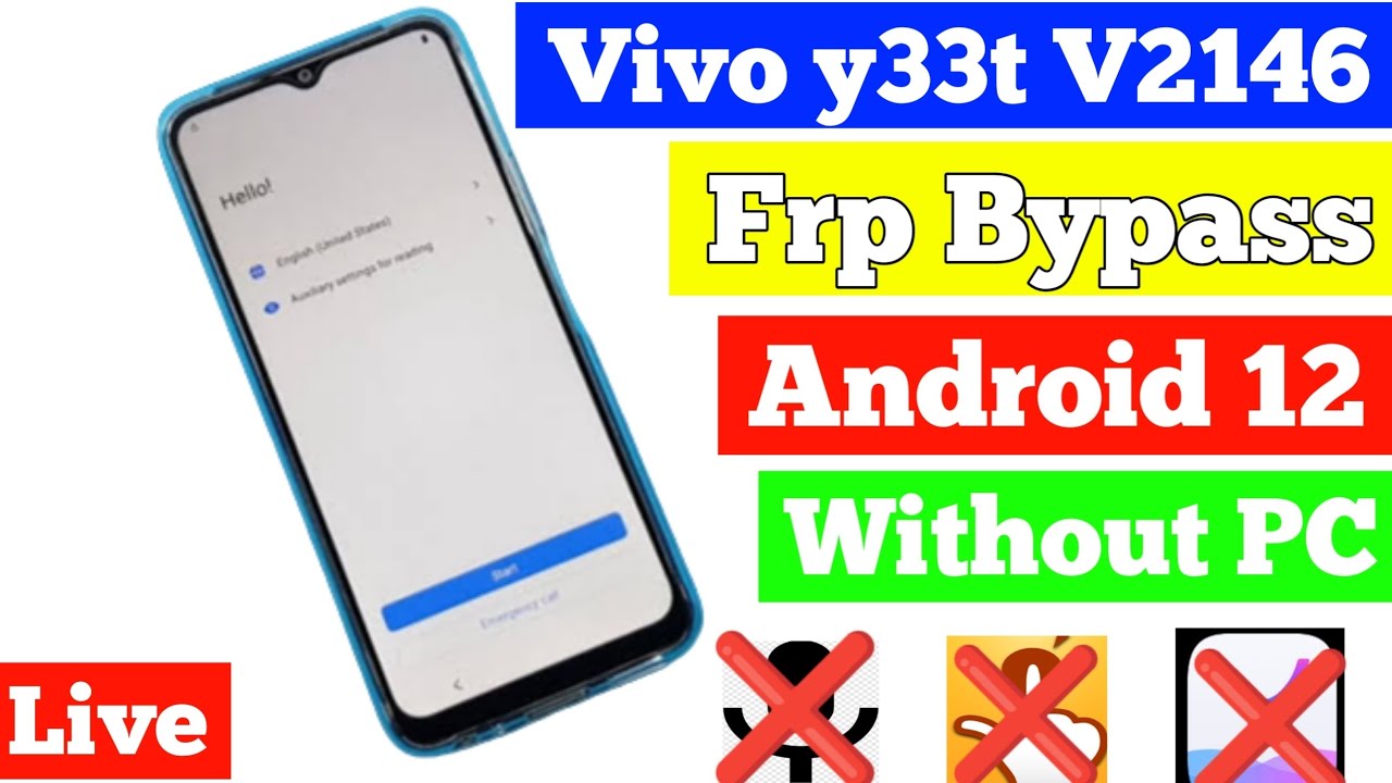 Vivo y33t frp bypass Android 12 Without pc latest Vivo y33t frp bypass Android 12 Without pc latest