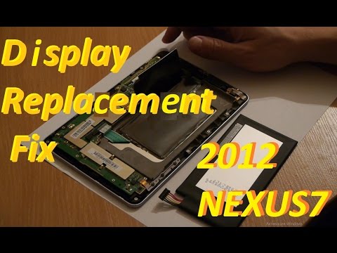 Как заменить стекло на планшете nexus 7