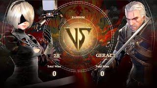 2B Vs Geralt Soulcalibur Vi