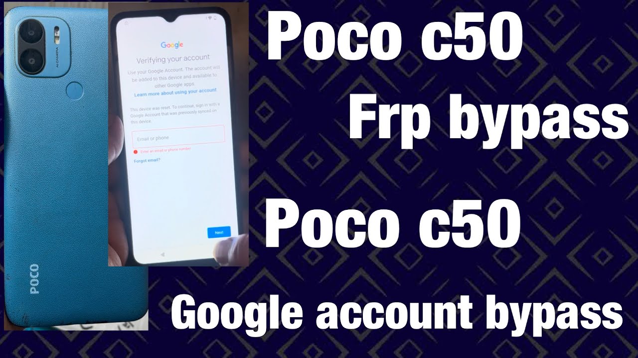 Poco c50 Frp bypass / poco c50 google account bypass / Poco c50 Frp bypass / poco c50 google account bypass /
