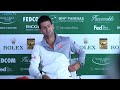 Novak Djokovic After Loss To Federer in Monte Carlo