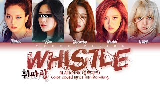 BLACKPINK (블랙핑크) ↱ WHISTLE ↰ You as a member [Karaoke] (5 members ver.) [Han|Rom