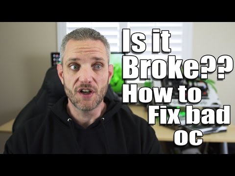 How to fix a bad overclock on any Video Card